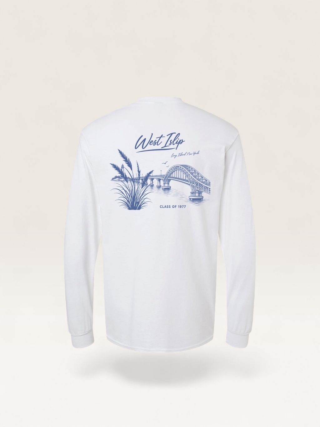 West Islip Class of 1977 — 50th Reunion Men's Long Sleeve Crew Neck