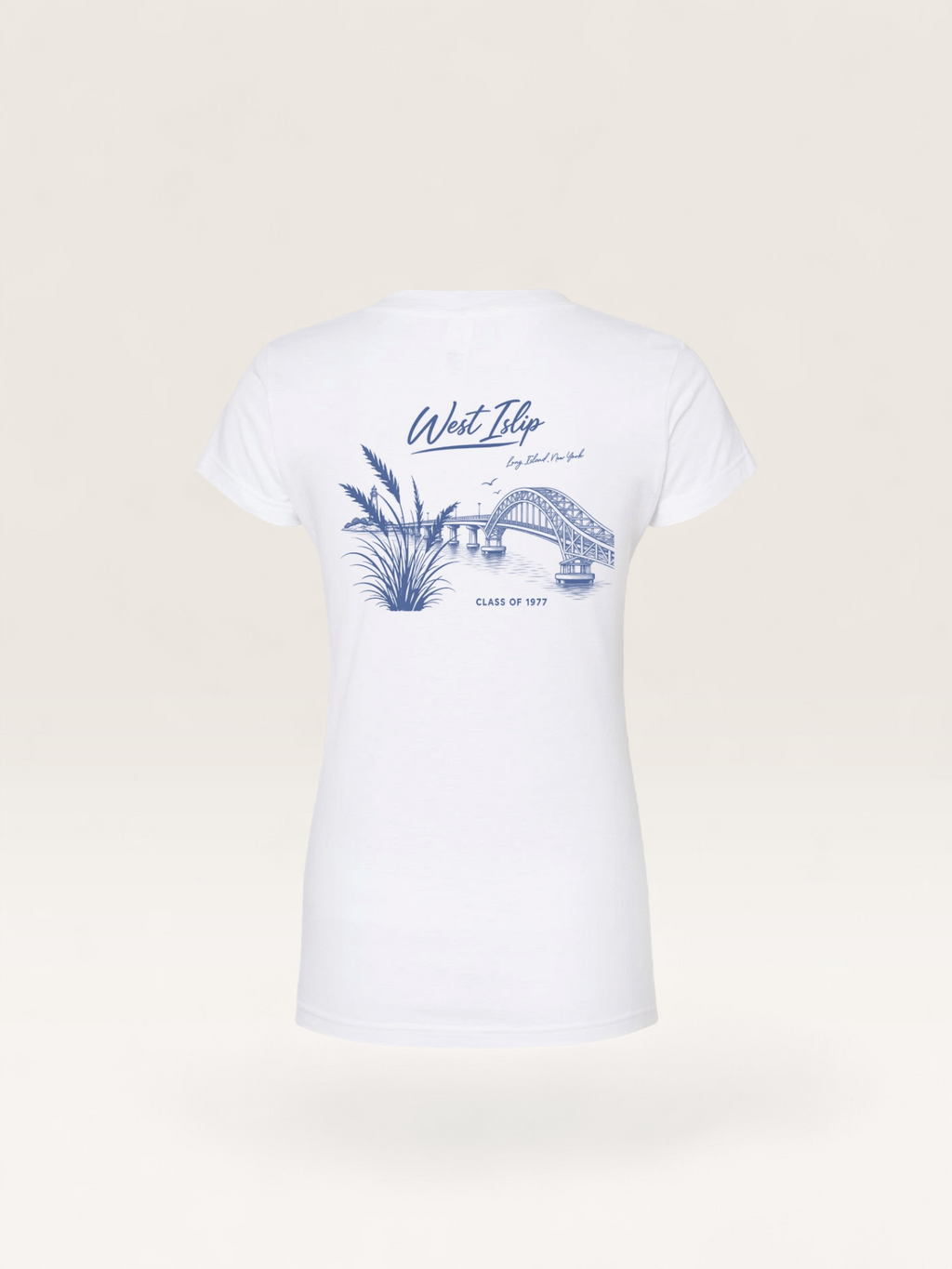 West Islip Class of 1977 — 50th Reunion Women's V-Neck Short Sleeve Shirt