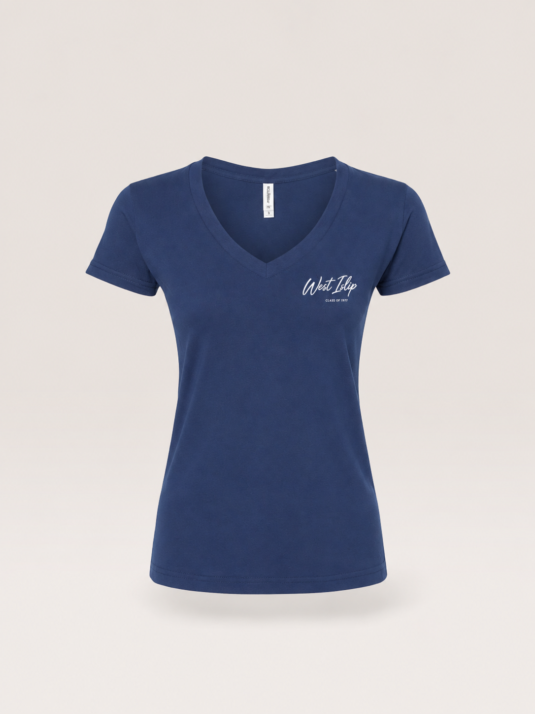 West Islip Class of 1977 — 50th Reunion Women's V-Neck Short Sleeve Shirt