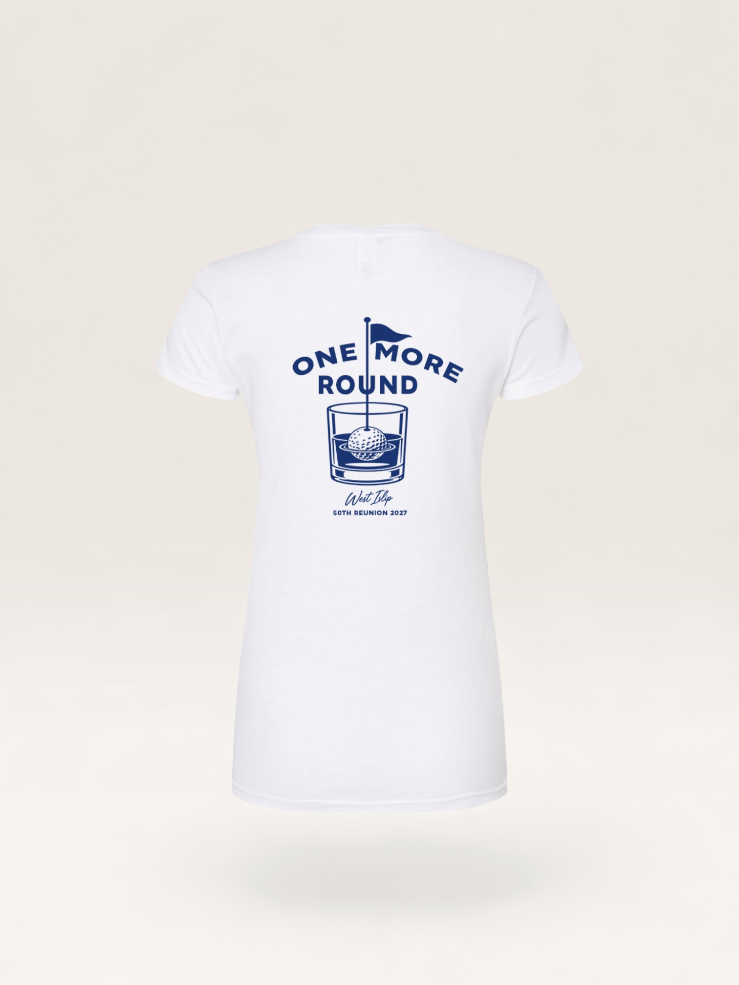 West Islip Class of 1977 — 50th Reunion Women's "One More Round" Golf Shirt