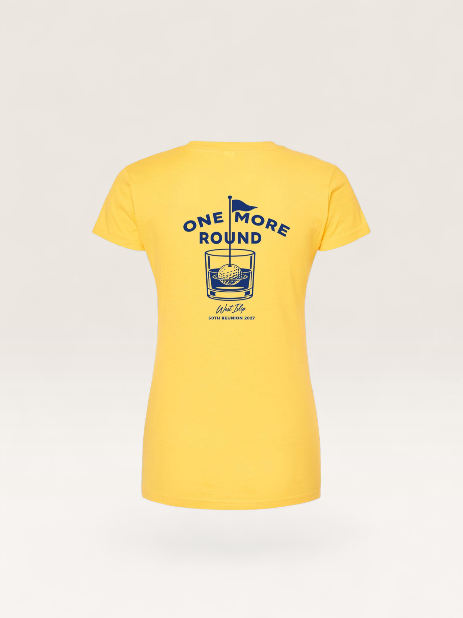 West Islip Class of 1977 — 50th Reunion Women's "One More Round" Golf Shirt